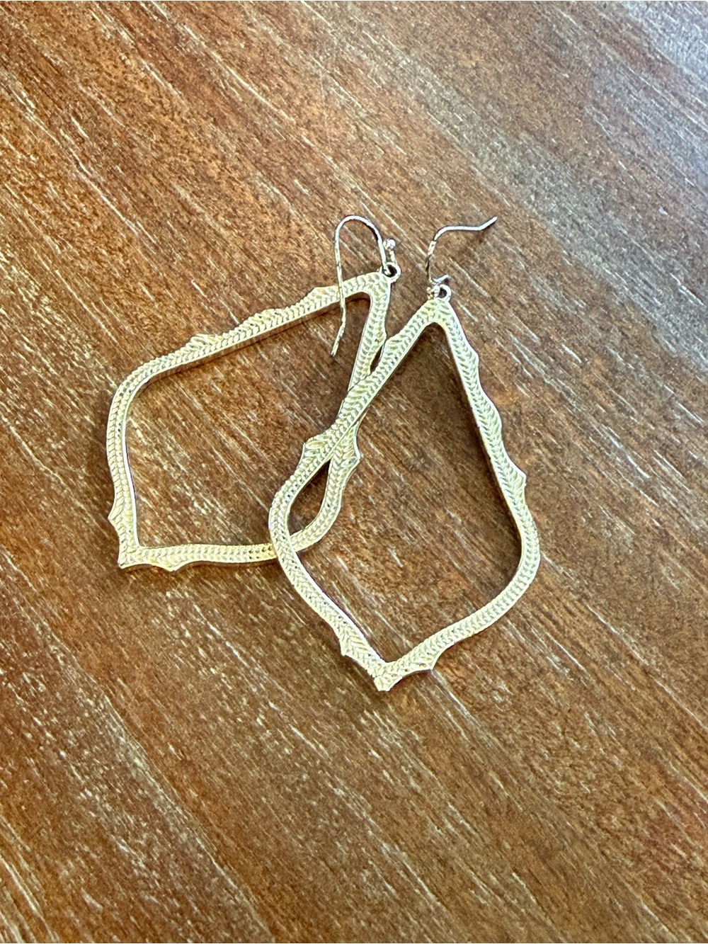Kendra Scott Gold-Tone Textured Dangle Earrings - Women Jewelry